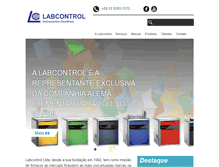Tablet Screenshot of labcontrol.com.br